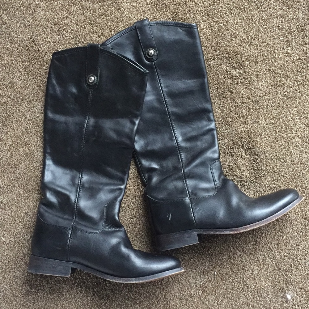 FRYE 8 Black Melissa tall Riding Boots Women’s
